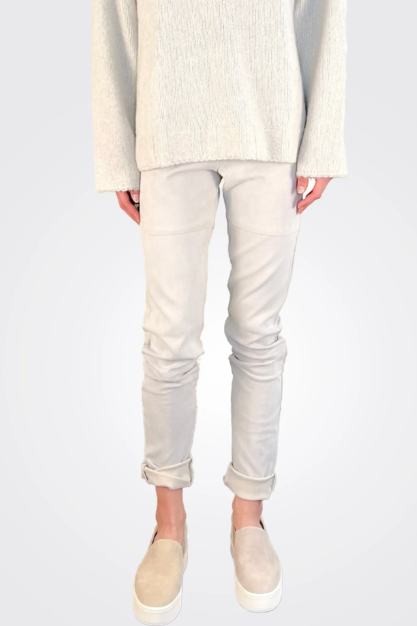 Suede Legging - Chalk