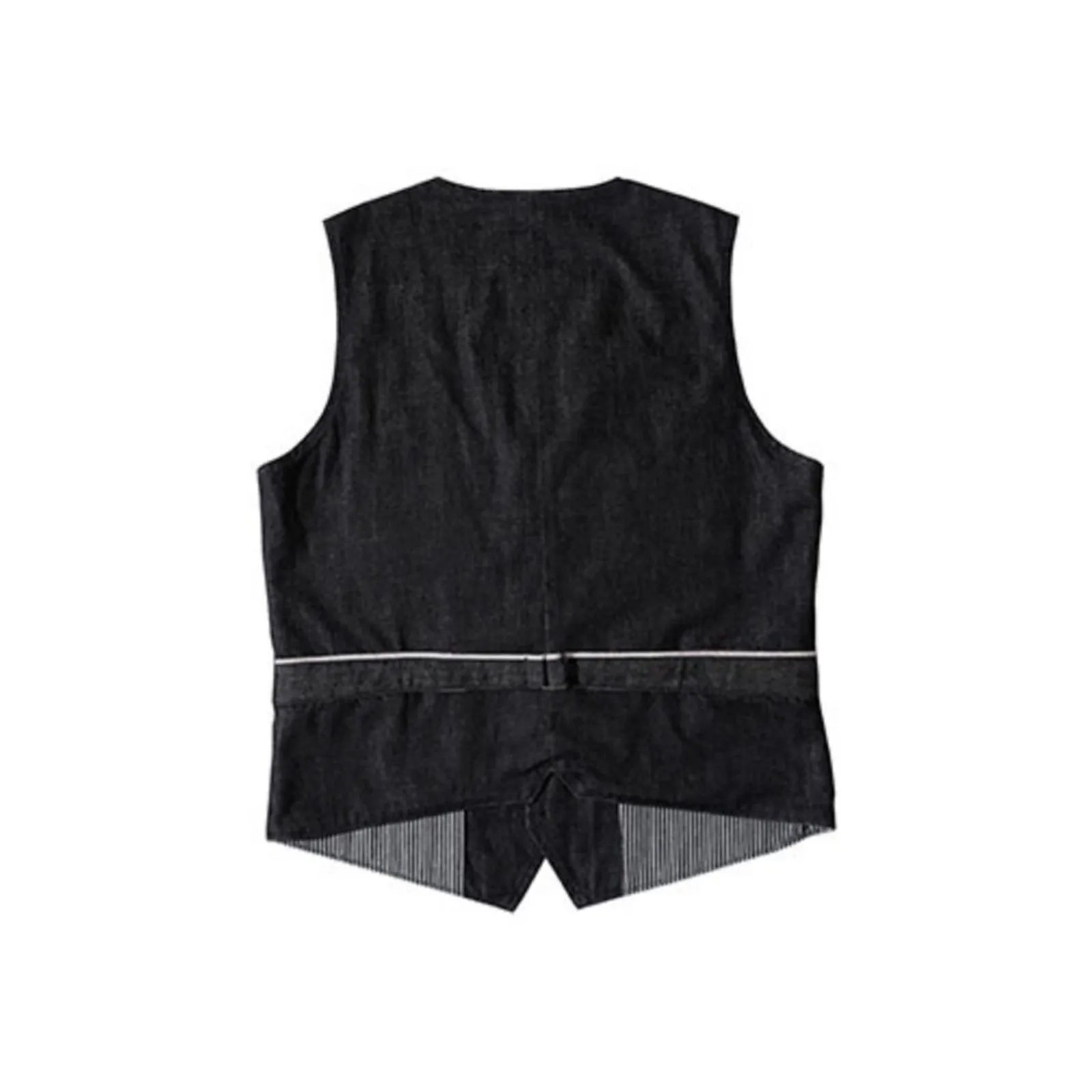 Vintage Amekaji Vest Denim Striped Vest