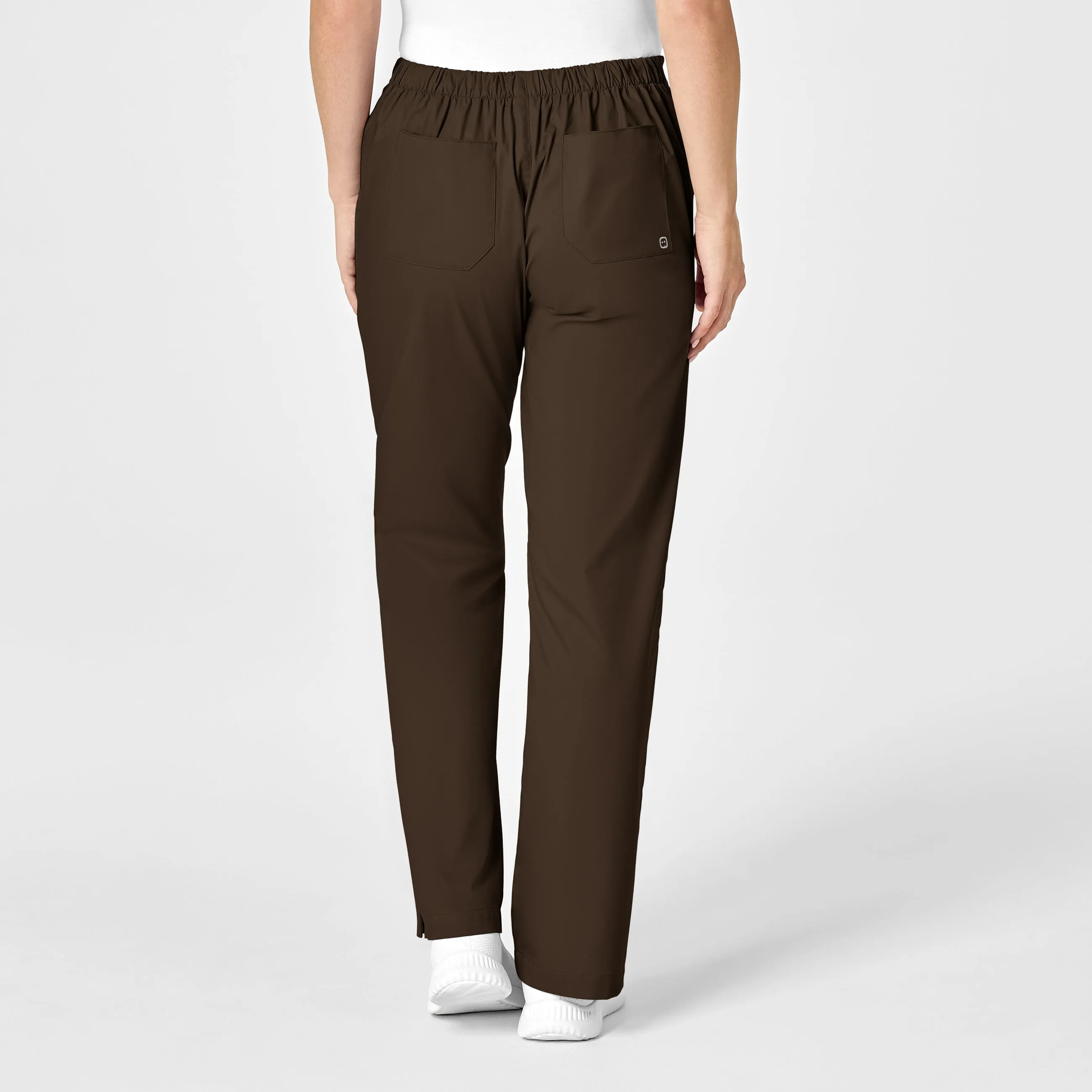 WonderWORK Women's Flare Leg Scrub Pant - Chocolate
