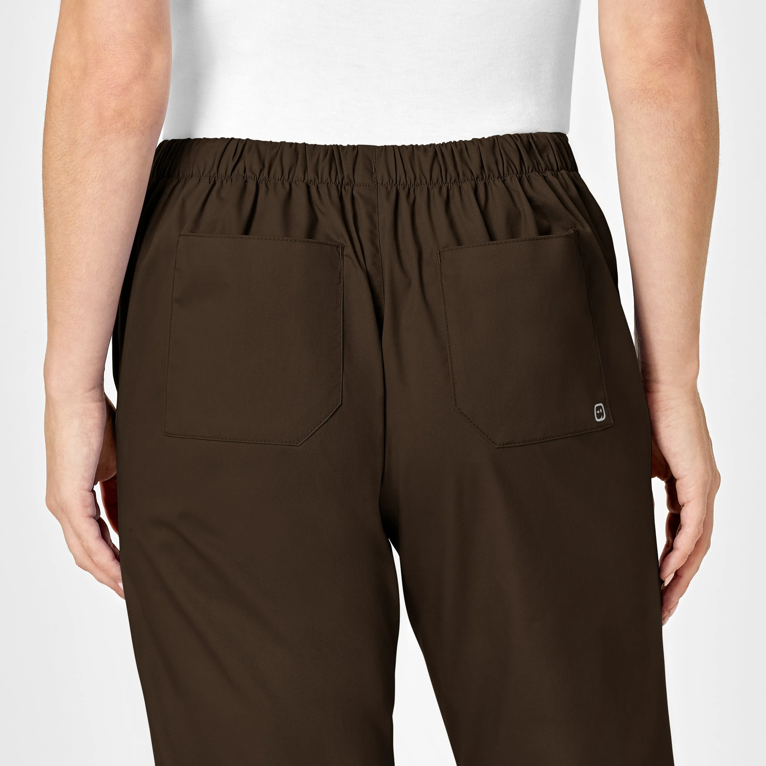 WonderWORK Women's Flare Leg Scrub Pant - Chocolate