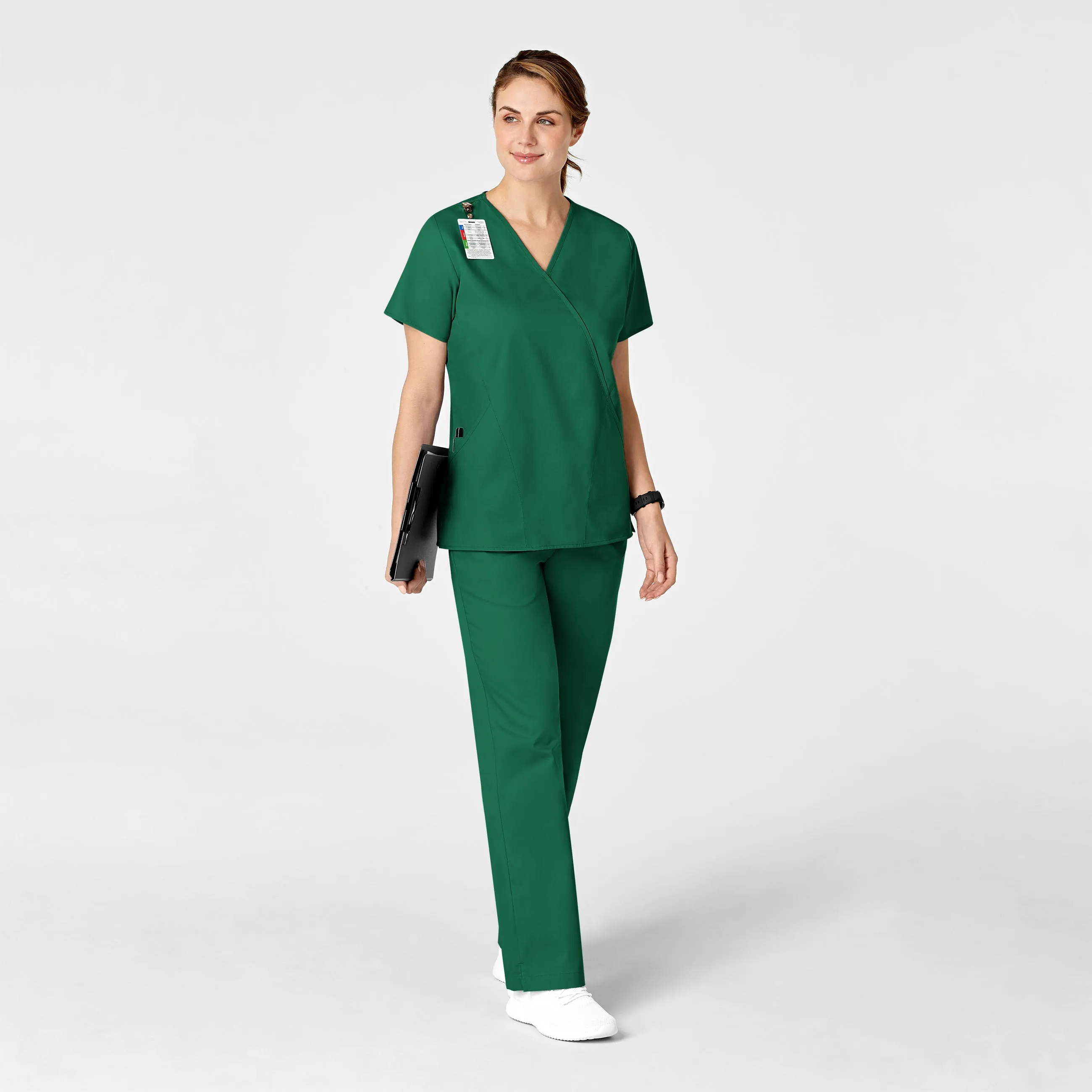 WonderWORK Women's Flare Leg Scrub Pant - Hunter