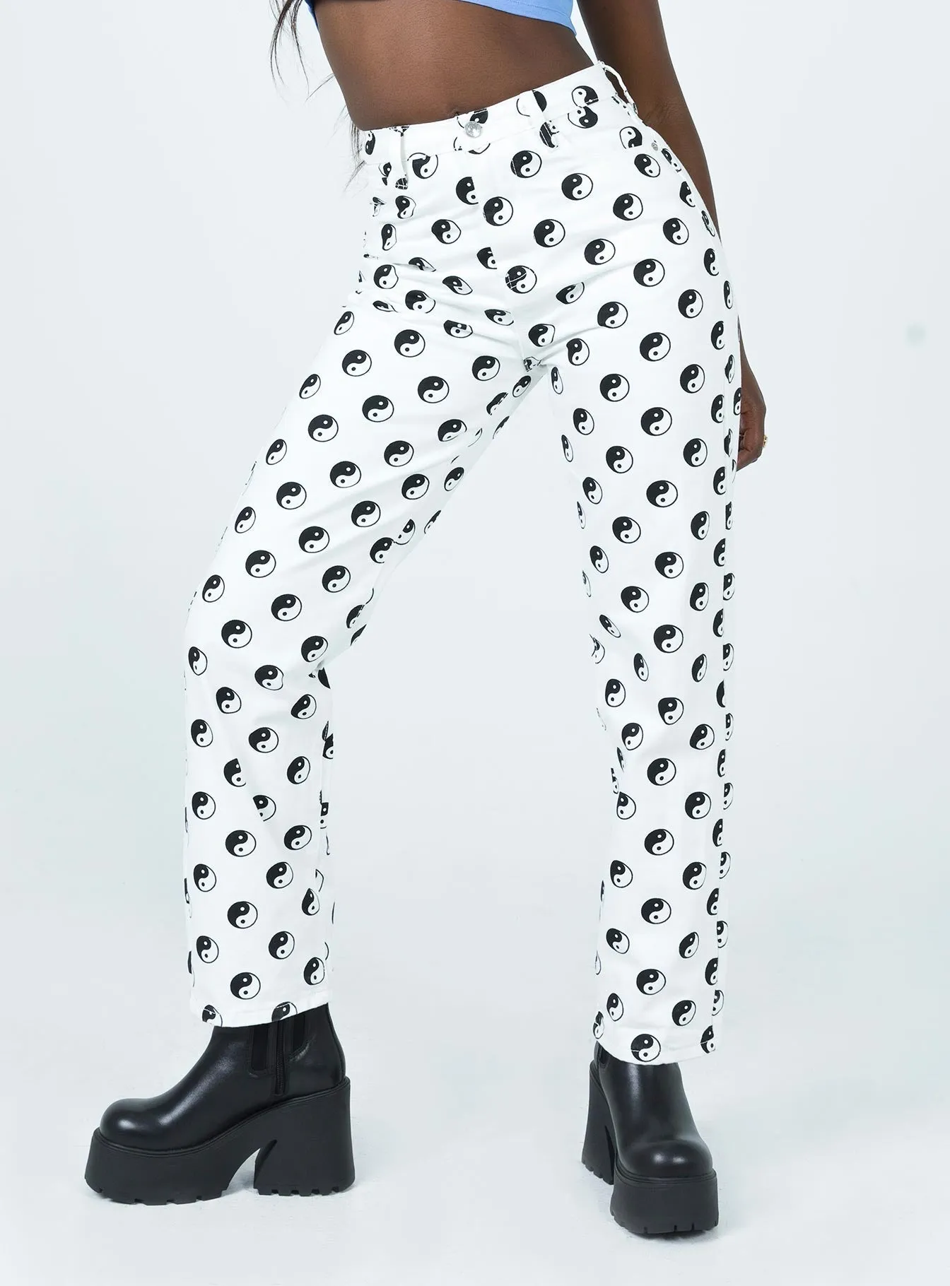 Yin Yang Printed Lounge Jean