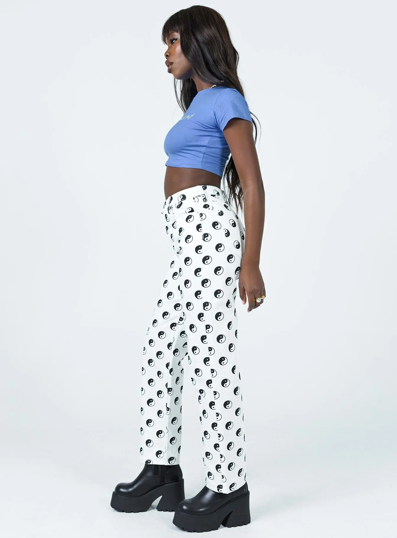 Yin Yang Printed Lounge Jean
